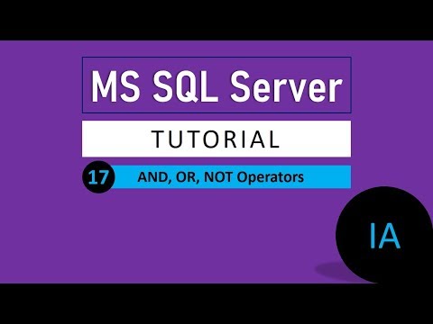 17 Boolean Operators In Sql Server Sql Server Tutorial