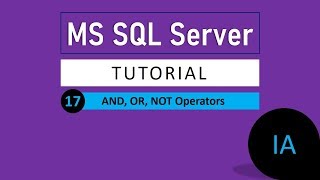 17. Boolean Operators in SQL Server | SQL Server Tutorial