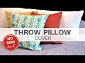 No Sew THROW PILLOW COVER Hack