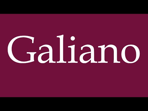 How to Pronounce ''Galiano'' Correctly in German
