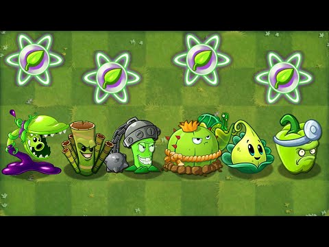 Plants vs Zombies 2 Mod Deep Sea Gargantuar VS All GREEN Premium Plants Power-Up! WIN The Game!