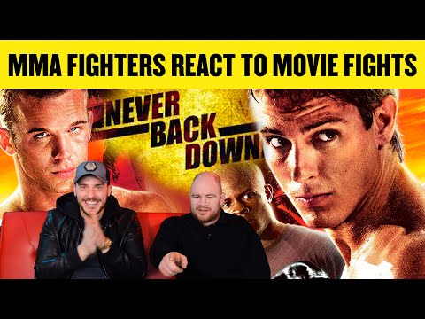 MMA FIGHTERS REACT TO MOVIE FIGHTS - NEVER BACK DOWN #6