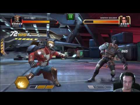 5 Star Awakened Star Lord vs Winter Soldier in ROL - Marvel Contest of Champion MCOC