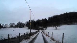 Winter Drive To St Adamnan's Church Kilmaveonaig Blair Atholl Perthshire Scotland