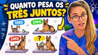 VOCÊ CONSEGUE RESOLVER? - RACIOCÍNIO LÓGICO PASSO A PASSO ✨👀🚀