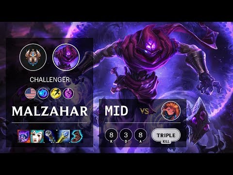 Malzahar Mid vs Zoe - NA Challenger Patch 10.4