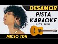 🔊Micro TDH - Desamor (Letra) 🔥 PISTA KARAOKE | Guitarra