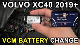 Volvo XC40 (2019-2026): VCM Battery Change. Volvo On Call Service Required. VCM Module Explained!