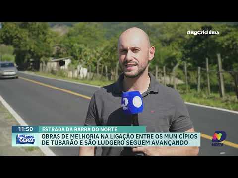 Obras avançam na estrada que liga Tubarão a São Ludgero