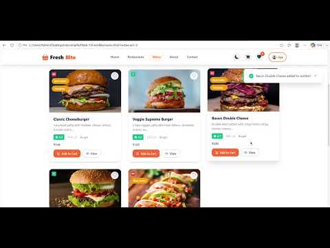Task Demo - DAS003273 - FreshBite - Online Food Ordering