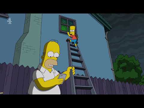 The Simpsons - "Borrowing" Flanders' router