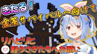 【Minecraft】来たる金策サバイバルへ向けてリハビリと野うさぎ達へお願い/野うさぎのつどいch【兎田ぺこら.ホロライブ】