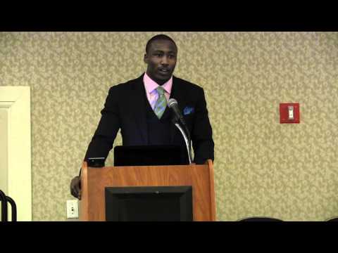 Brandon Marshall speaks at NEA-BPD Conference in White Plains, NY