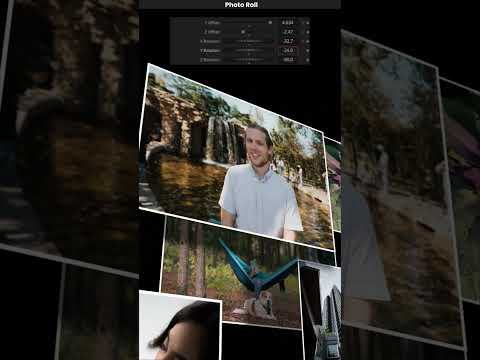 Create a cinematic photo display with Photo Roll for #DavinciResolve