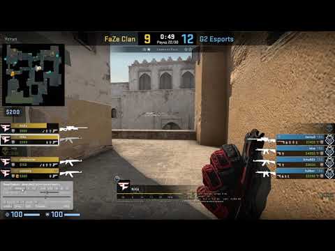 Smoke mid// NiKo POV G2-vs-FaZe [de_dust2]