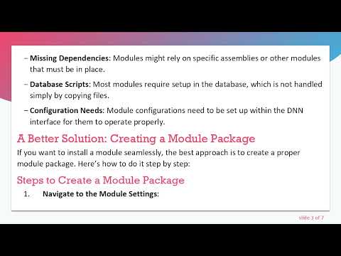 Understanding DNN Module Installation: The Right Way to Install Your Modules