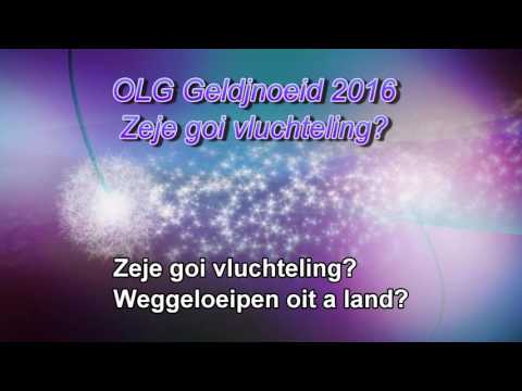 OLG Geldjnoeid 2016: Zeje goi vluchteling?