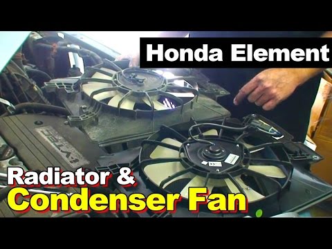 2003-2011 Honda Element Radiator and Condenser Cooling Fan