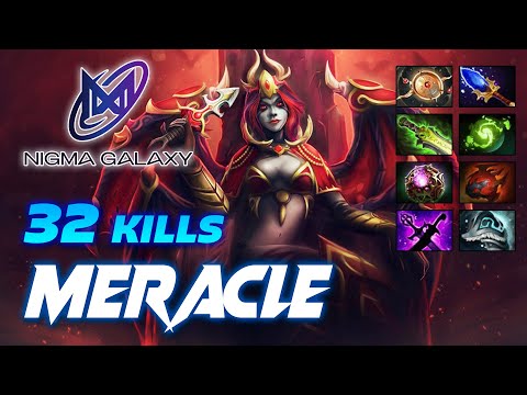 [Nigma Galaxy SEA] Meracle Queen of Pain 32 KILLS - Dota 2 Pro Gameplay [Watch & Learn]