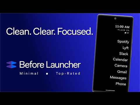 Before Launcher | Go Minimal Video