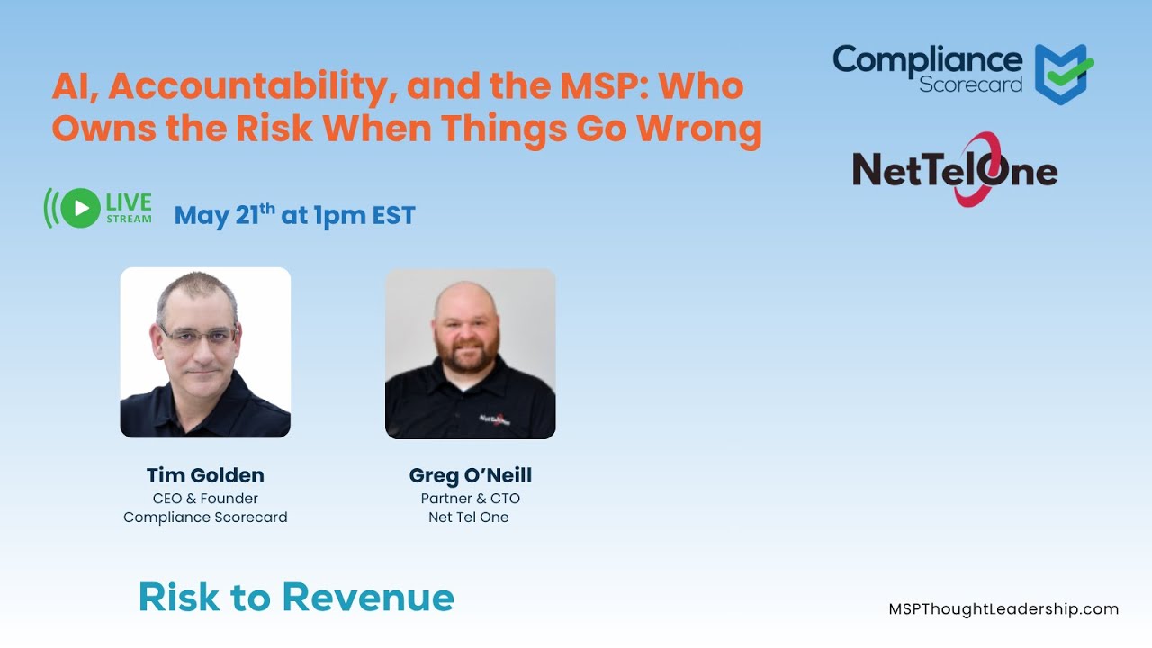 AI, Accountability, and the MSP: Who Owns the Risk When Things Go Wrong