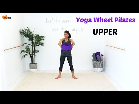 Yoga Wheel Workout - BARLATES BODY BLITZ Yoga Wheel Pilates Upper Body