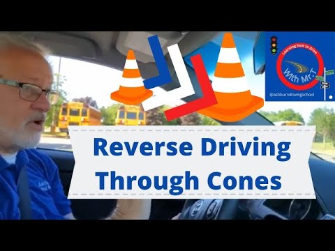 REVERSE DRIVING THRU CONES | DRIVING A CAR BACKWARDS |  ROAD NAVIGATION WITH MR. T.