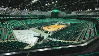 „Žalgirio“ arena nusidažė žaliai-baltai!