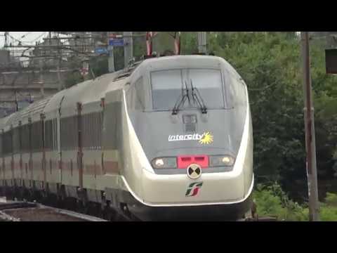 Treno intercity SUN con doppia simmetrica E 414 ex 404 linea MI GE.TreniMisterJazz.