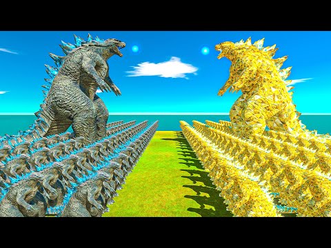 Legendary Godzilla War - Growing Godzilla 2014 VS Godzilla Gold Size Comparison - ARBS