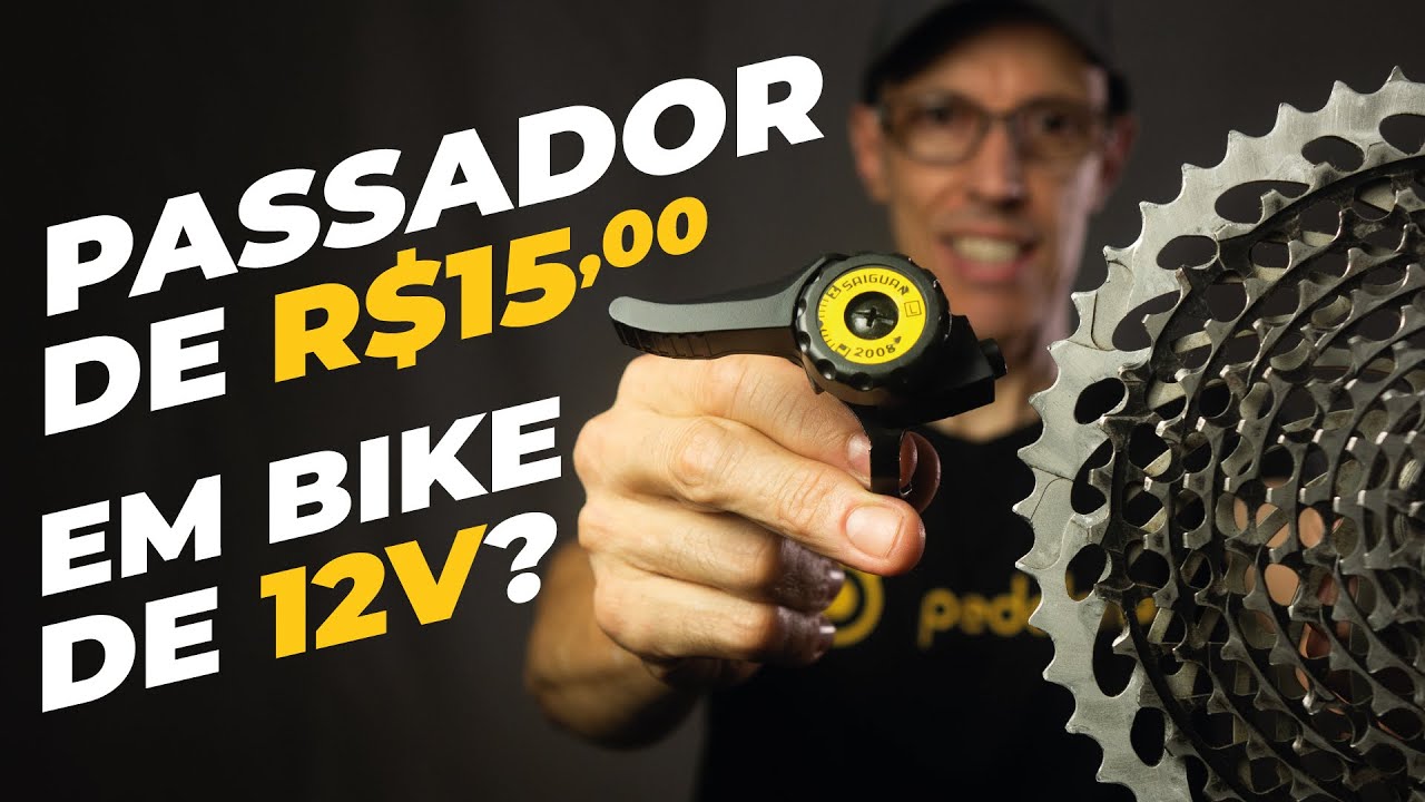Passador de marchas barato em bikes com 12V? Funciona? Pedaleria