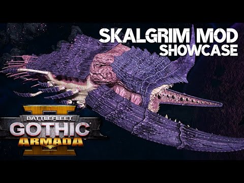 NEW TITAN: WORLDEATER HIVESHIPFIEND | Skalgrim Mod Showcase | Battlefleet Gothic: Armada 2
