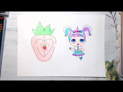 How to Draw L.O.L. Unicorn | Strawberry Maze Tutorial | Drawing Class for Kids, Part 19