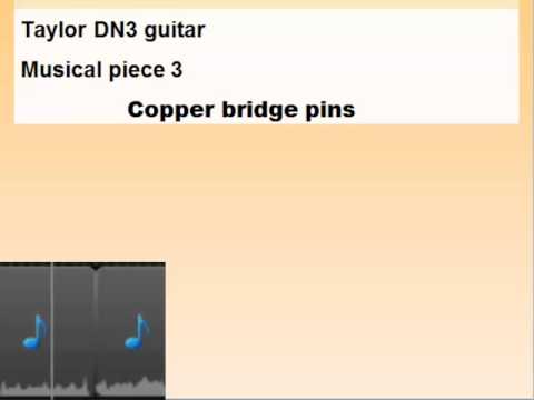 Comparing bridge pins on Taylor DN3