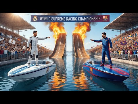 Messi vs Ronaldo Boat Race 🚤 | The Ultimate Racing Showdown