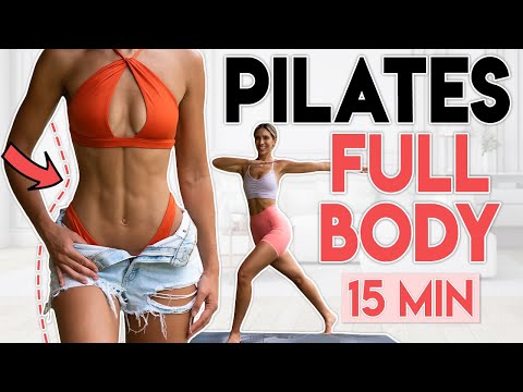 GANZKÖRPER-PILATES & FETTVERBRENNUNG 🔥 Fett verlieren & straffen | 15 Minuten Training