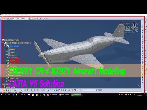 [IMA] CATIA V5. CROSBY CR-4 NX92Y Aircraft Modeling Part 4.