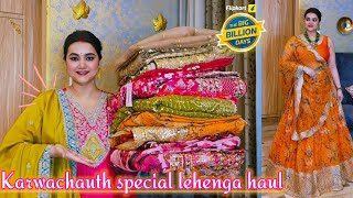 Flipkart Karwachauth special lehenga haul @PoojaRikichoyal 