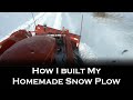 Truck Plow Converted To Skid Steer Quick Attach For Tractor