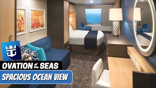 Ovation of the Seas | Spacious Ocean View Stateroom Tour & Review | 4K