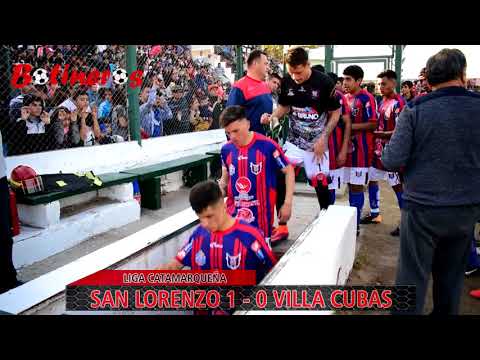 LIGA CATAMARQUEÑA A,  San Lorenzo 1 vs 0 Villa Cubas