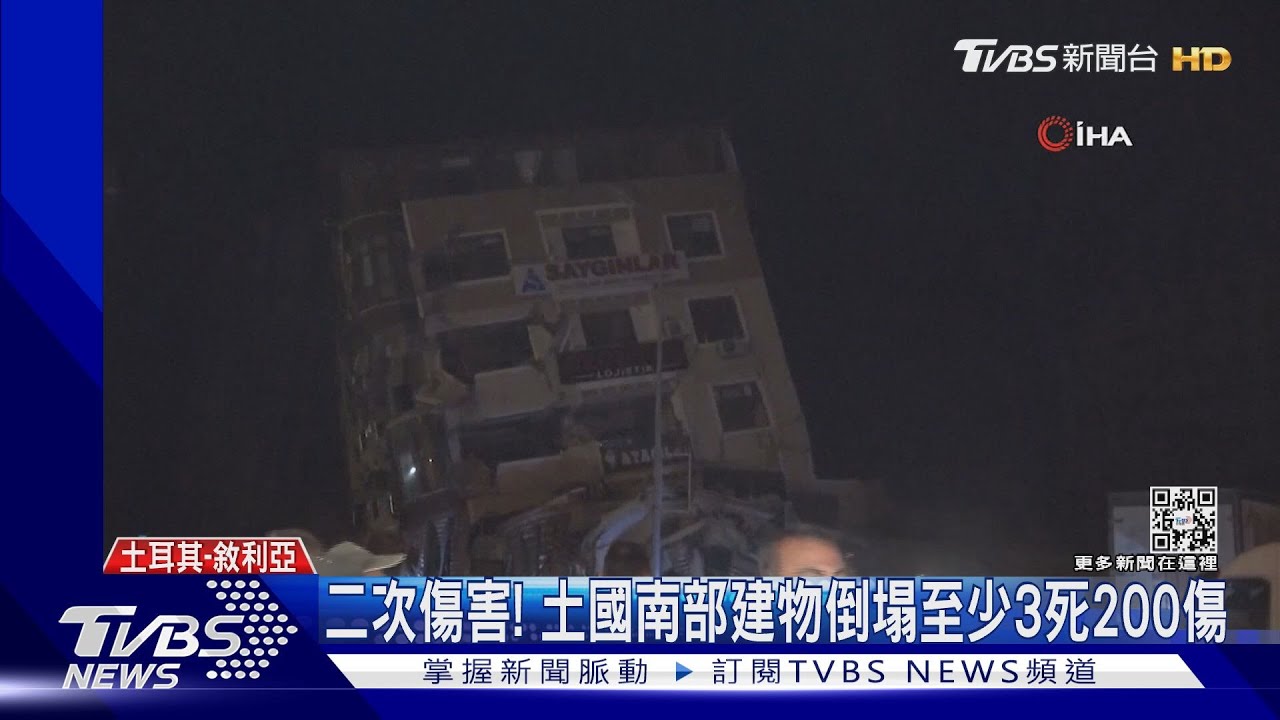 10分內五連搖! 土耳其南部6.3強烈餘震釀3死