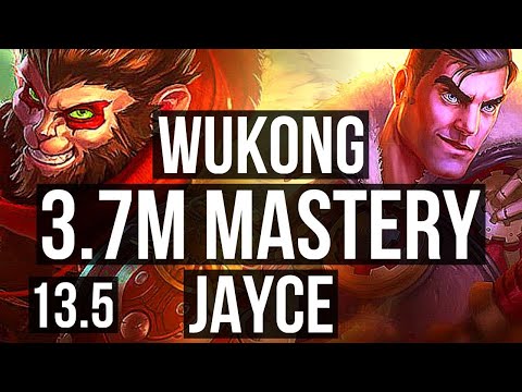 WUKONG vs JAYCE (TOP) | 3.7M mastery, 800+ games, 3/1/4 | KR Grandmaster | 13.5