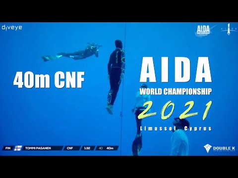 AIDA World Championship 2021 - Tommi Pasanen 40m CNF