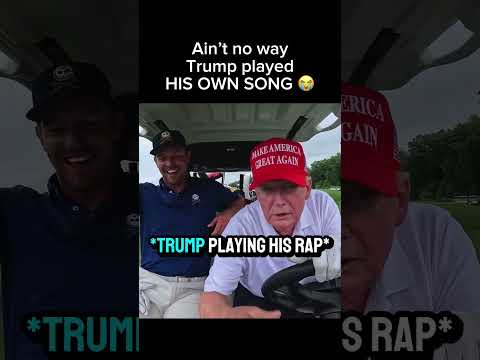 Trump played his own song #rap #rappers #funny #meme #music #donaldtrump