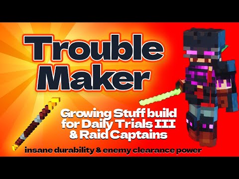 UNBELIEVABLE! Trouble Maker Mini-Boss GROWING STUFF Tank Build!🔥 | Minecraft Dungeons 2021