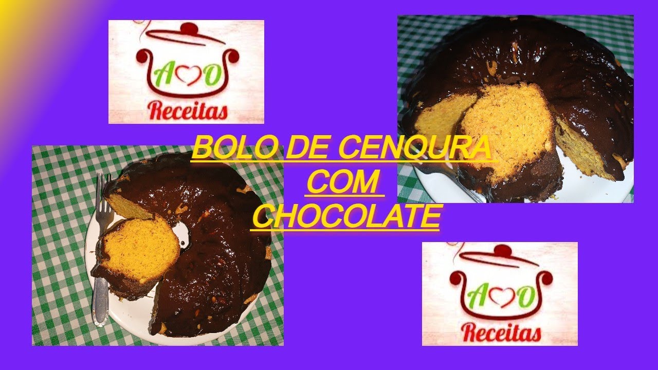 BOLO DE CENOURA COM CREME DE LEITE