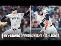 OPENING NIGHT STATEMENT New York Yankees Vs San Francisco Giants Full Game Highlights