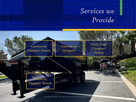 Videos from Gator Dumpster Rentals & Junk Removal Services