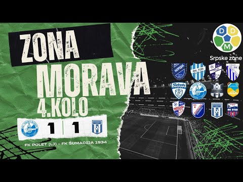Zona Morava Sezona 2025/26 4. Kolo FK Polet (LJ) 1:1 FK Sumadija 1934